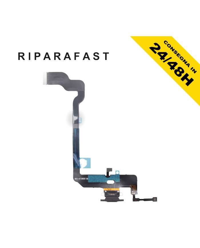 CONNETTORE DI RICARICA PER APPLE IPHONE XS A1920 NERO DOCK MICROFONO FLAT