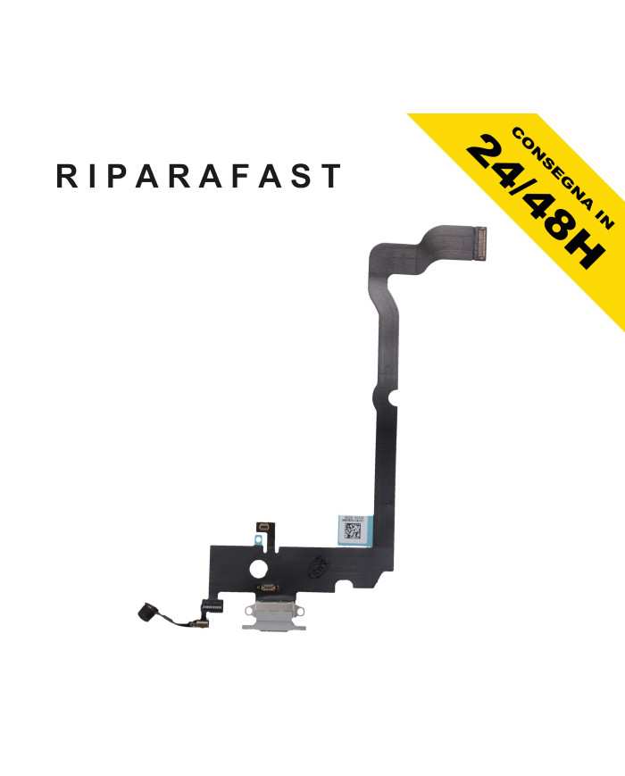 CONNETTORE DI RICARICA PER APPLE IPHONE XS MAX MICROFONO ANTENNA DOCK NERO FLEX