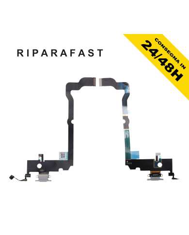 CONNETTORE DI RICARICA PER APPLE IPHONE XS MAX MICROFONO ANTENNA DOCK NERO FLEX