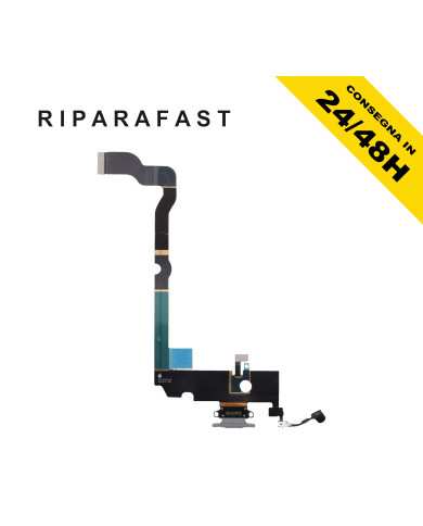 CONNETTORE DI RICARICA PER APPLE IPHONE XS MAX MICROFONO ANTENNA DOCK NERO FLEX