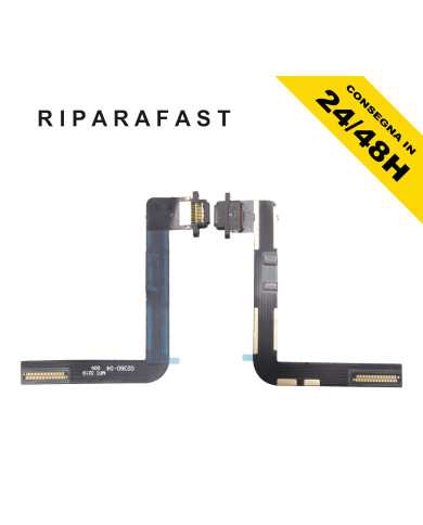 CONNETTORE DI RICARICA USB PER APPLE IPAD 10.2 2019 DOCK FLEX NERO