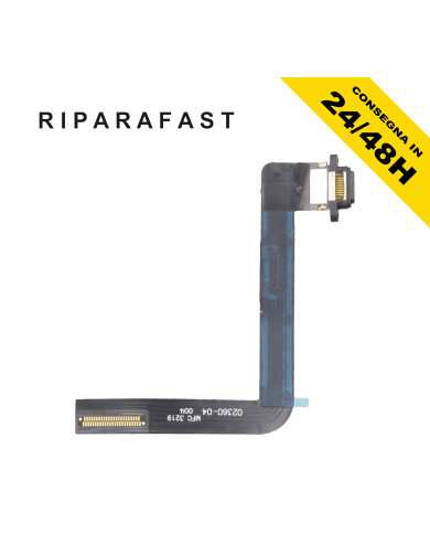 CONNETTORE DI RICARICA USB PER APPLE IPAD 10.2 2019 DOCK FLEX NERO