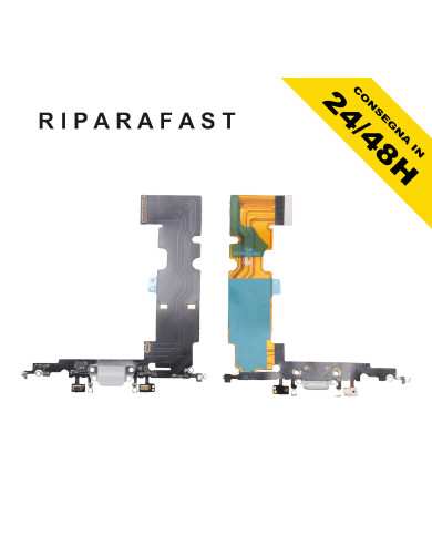 CONNETTORE PER IPHONE 8 PLUS APPLE DOCK RICARICA FLAT FLEX BIANCO