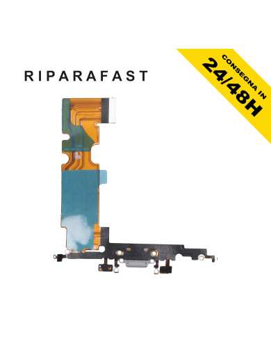 CONNETTORE PER IPHONE 8 PLUS APPLE DOCK RICARICA FLAT FLEX BIANCO