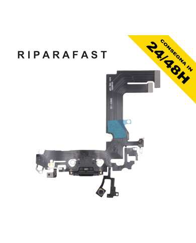 CONNETTORE DI RICARICA PER APPLE IPHONE 13 MINI NERO DOCK FLEX ANTEN PARI ORIGINALE