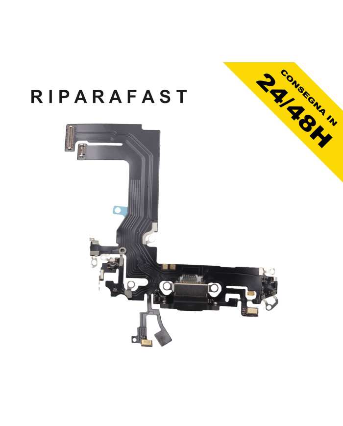 CONNETTORE DI RICARICA PER APPLE IPHONE 13 MINI NERO DOCK FLEX ANTEN PARI ORIGINALE