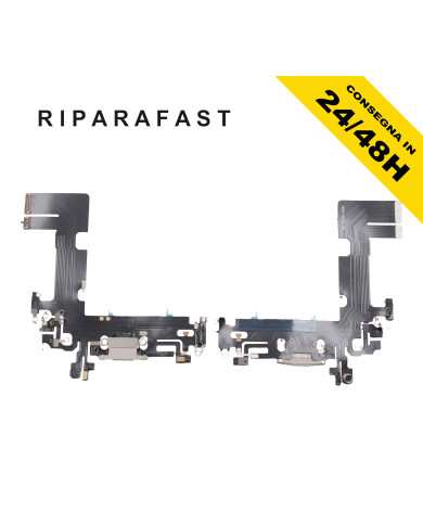 CONNETTORE DI RICARICA PER APPLE IPHONE 13 MICROFONO FLAT DOCK CHIP CARICA BIANCO
