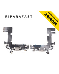 CONNETTORE DI RICARICA PER APPLE IPHONE 13 MICROFONO FLAT DOCK CHIP CARICA BIANCO