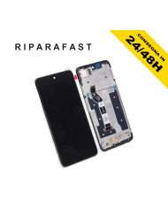DISPLAY LCD TOUCH SCREEN FRAME PER MOTOROLA MOTO G35 XT2433 SCHERMO VETRO NERO