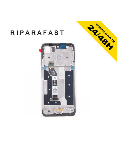 DISPLAY LCD TOUCH SCREEN FRAME PER MOTOROLA MOTO G35 XT2433 SCHERMO VETRO NERO