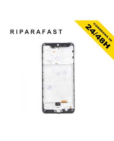 DISPLAY CON FRAME PER SAMSUNG GALAXY A31 SM-A315F LCD OLED PARI ORIGINALE TOUCH VETRO