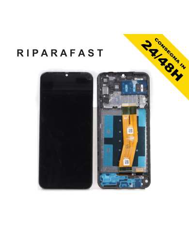 LCD DISPLAY PER SAMSUNG GALAXY A14 4G SM-A145 R P CON FRAME TOUCH VETRO SCREEN