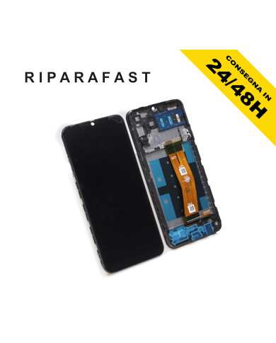 LCD DISPLAY PER SAMSUNG GALAXY A14 4G SM-A145 R P CON FRAME TOUCH VETRO SCREEN