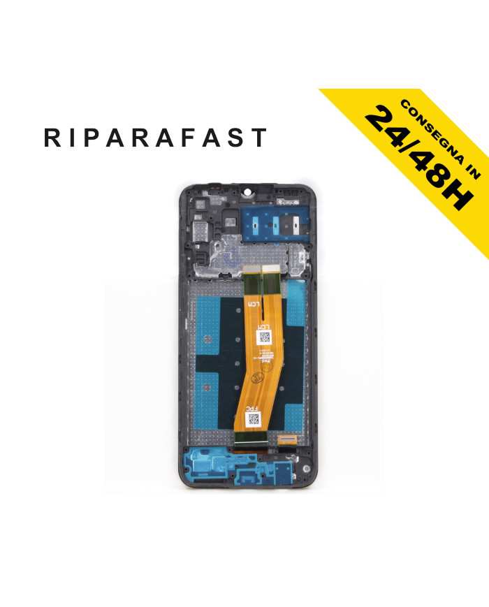 LCD DISPLAY PER SAMSUNG GALAXY A14 4G SM-A145 R P CON FRAME TOUCH VETRO SCREEN