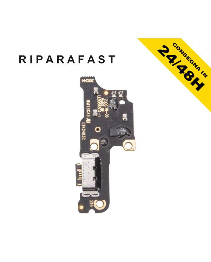CONNETTORE DI RICARICA PER XIAOMI REDMI 13C 23100RN82L MICROFONO DOCK DI CARICA