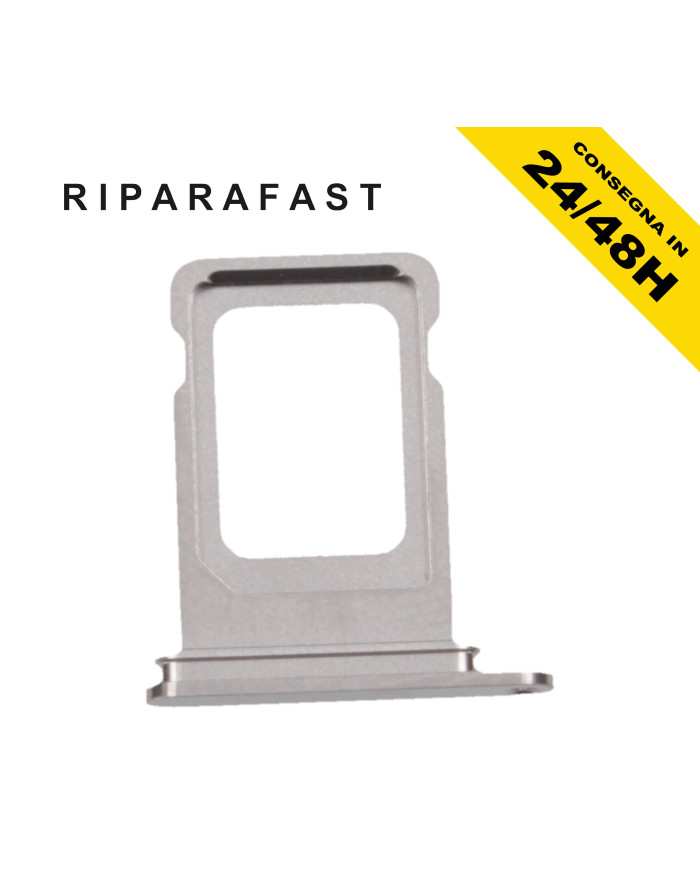 Carrello Porta SIM iPhone 15 Pro Max Bianco | Riparafast SRLS