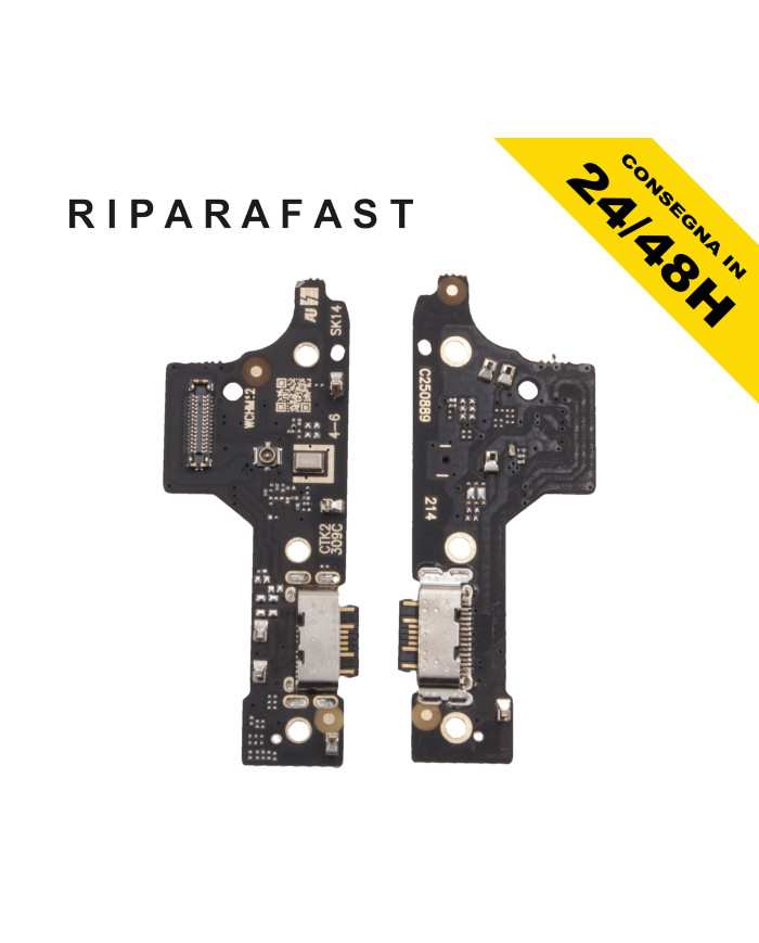 CONNETTORE DI RICARICA PER XIAOMI REDMI 12 23053RN02L MICROFONO DOCK PCB