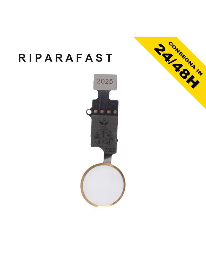 Tasto Home iPhone 7/8 Plus Oro Flat Flex Pulsante | Riparafast SRLS