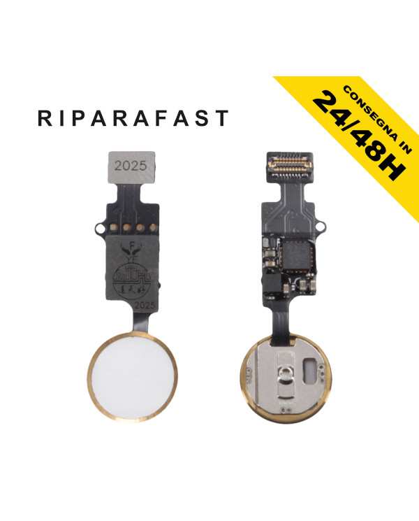 Tasto Home iPhone 7/8 Plus Oro Flat Flex Pulsante | Riparafast SRLS