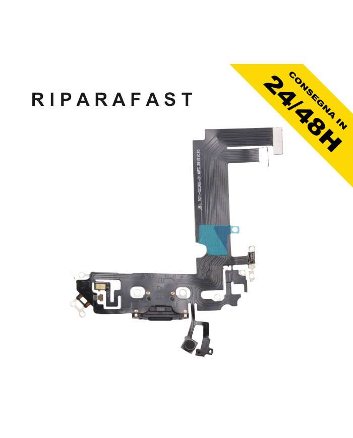 Flat Connettore Ricarica iPhone 12 Mini Nero | Riparafast SRLS