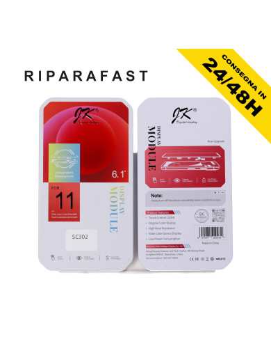 DISPLAY LCD INCELL PER APPLE IPHONE 11 JK SCHERMO PARI ORIGINALE TRUE TONE