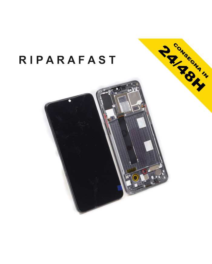 DISPLAY CON FRAME PER XIAOMI MI 9 M1902F1A M1902F1G M1902F1T LCD OLED TOUCH NERO