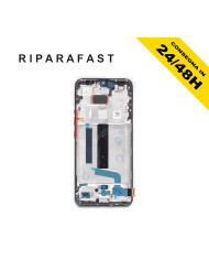 DISPLAY CON FRAME PER XIAOMI MI 10 LITE M2002J9G M2002J9E LCD OLED NERO TOUCH SCREEN