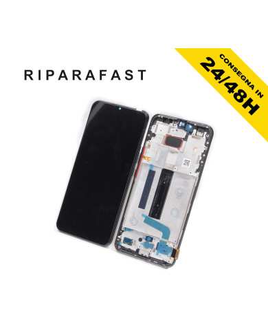 DISPLAY CON FRAME PER XIAOMI MI 10 LITE M2002J9G M2002J9E LCD OLED NERO TOUCH SCREEN