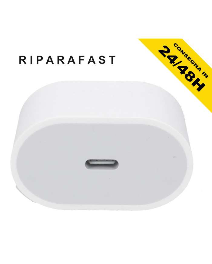Caricabatteria 20W Type C per Apple Samsung Huawei | Riparafast SRLS