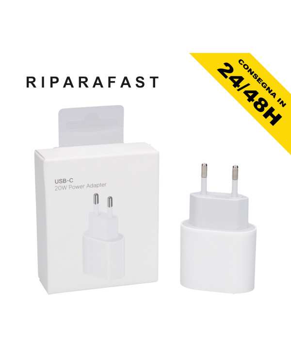 Caricabatteria 20W Type C per Apple Samsung Huawei | Riparafast SRLS