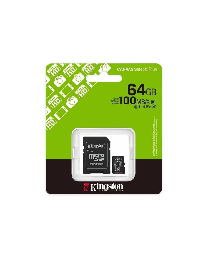 MEMORIA MICROSD KIGSTONE 64GB CL10 CANVAS SDCS3/64GB