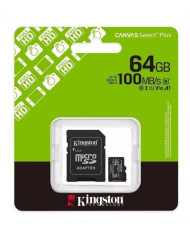 MEMORIA MICROSD KIGSTONE 64GB CL10 CANVAS SDCS3/64GB