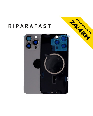 BACK COVER VETRO SCOCCA POSTERIORE IPHONE 15 PRO MAX COMPLETO MAGSAFE