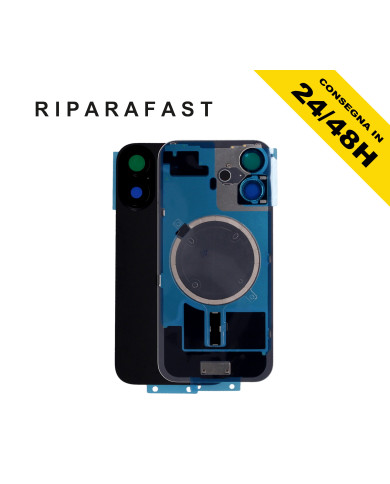 BACK COVER POSTERIORE IPHONE 16 COMPLETO FRAME MAGSAFE VETRO SCOCCA