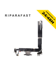 CONNETTORE RICARICA APPLE IPHONE 16 PLUS ANTENNA MICROFONO DOCK DI CARICA NERO
