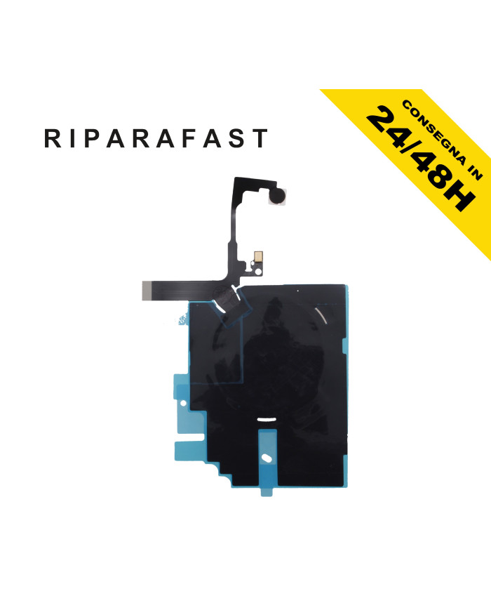 FLAT MODULO RICARICA BATTERIA WIRELESS NFC PER IPHONE 16 PRO + FLASH MICROFONO