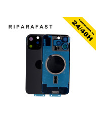 BACK COVER VETRO SCOCCA POSTERIORE IPHONE 16 PRO MAX COMPLETO MAGSAFE FRAME