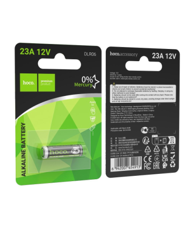 BATTERIA ALCALINA 23A HOCO 12V DLR06 1 PZ