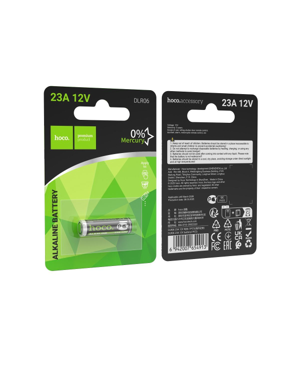BATTERIA ALCALINA 23A HOCO 12V DLR06 1 PZ