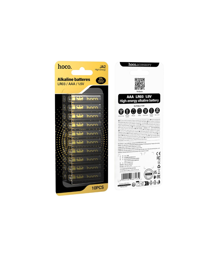 BATTERIA MINISTILO AAA ALCALINA R3 HOCO JA2 CONFEZIONE 10 PEZZI