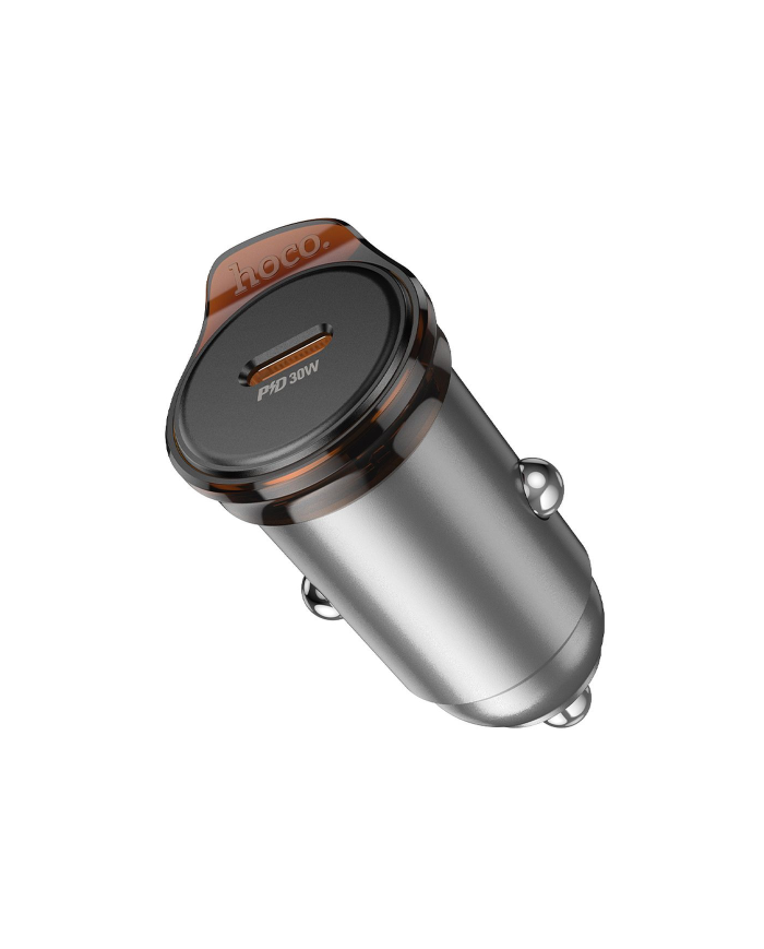 ALIMENTATORE CARICABATTERIA DA AUTO TYPE-C QC 3.0 30W | HOCO NZ16 GRAY