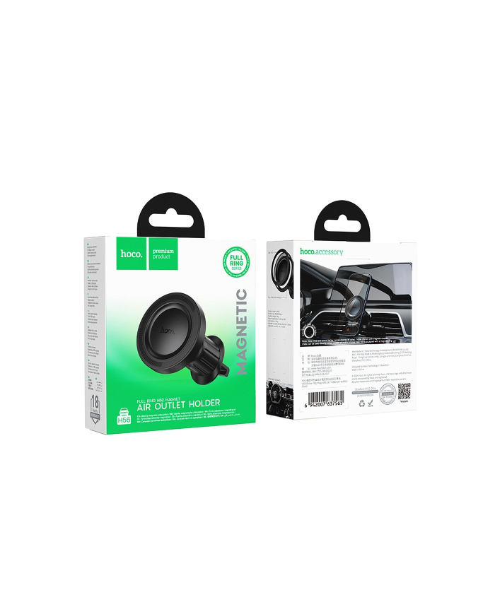 SUPPORTO MAGNETICO PER AUTO COMPATIBILE CON BOCCHETTA DI VENTILAZIONE MAGSAFE HOCO H56 NERO