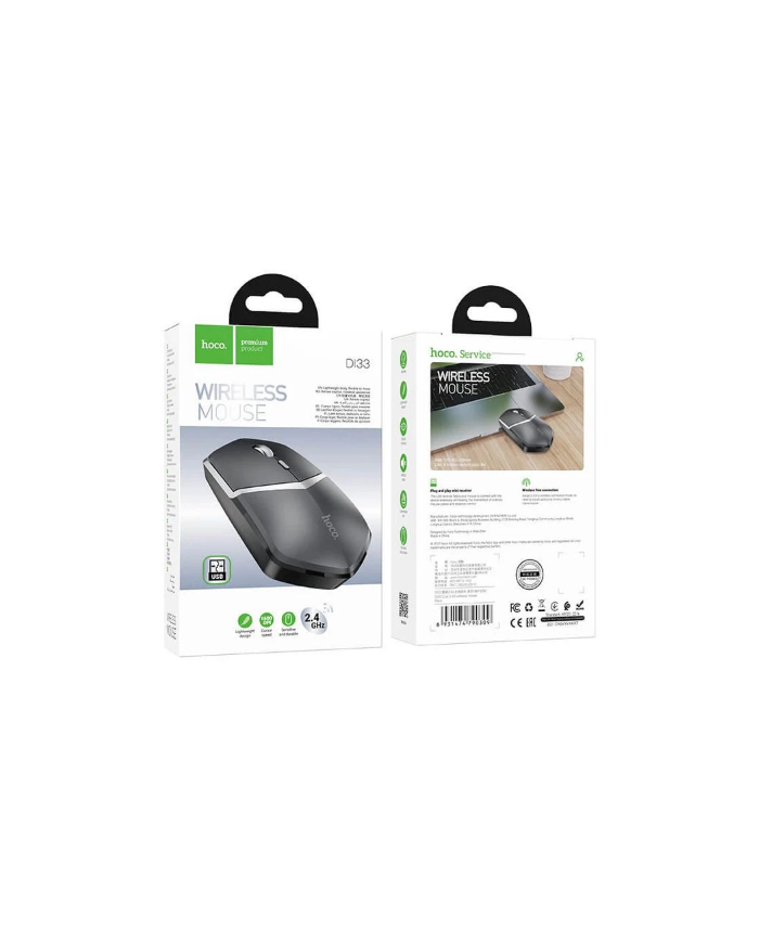 MOUSE WIRELESS 1600DPI - NERO HOCO DI33 PER NOTEBOOK PC FISSO