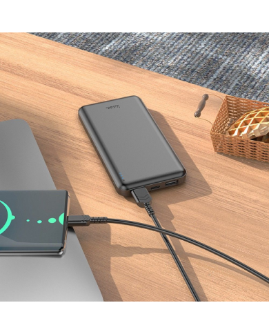 POWER BANK 10000MAH PD QC 2,1A HOCO J100 NERO