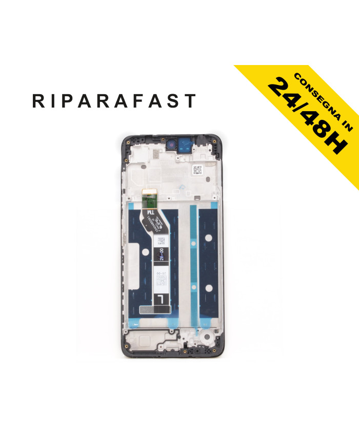 DISPLAY LCD FRAME PER MOTOROLA MOTO G05 XT2523 TOUCH SCREEN VETRO SCHERMO