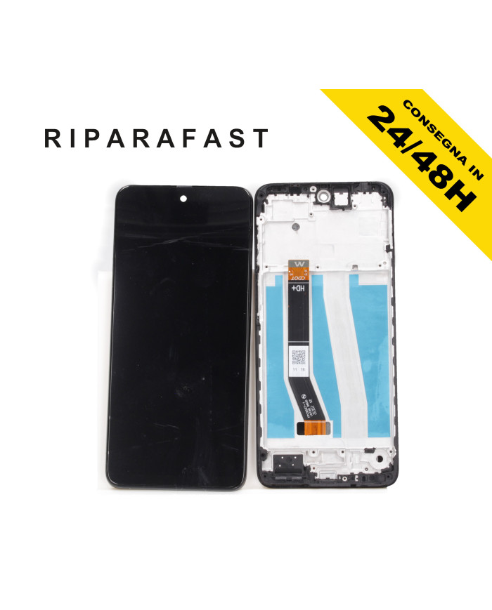 DISPLAY LCD CON FRAME PER MOTOROLA MOTO G55 XT2435 SCHERMO TOUCH SCREEN VETRO