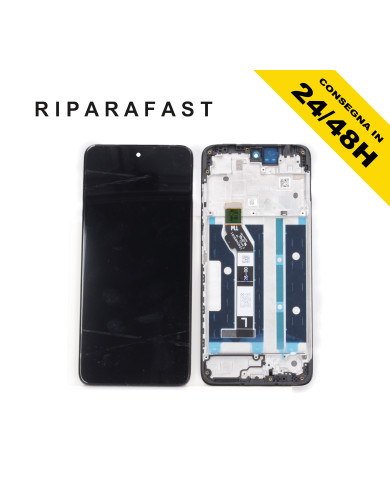 DISPLAY LCD CON FRAME PER MOTOROLA MOTO G15 XT2521 TOUCH SCREEN SCHERMO VETRO