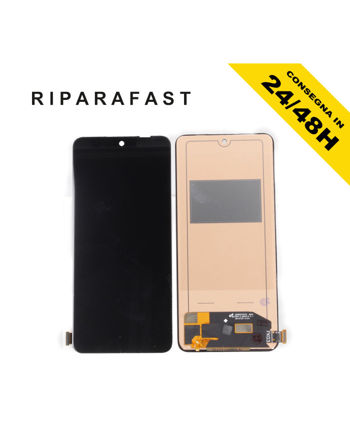 LCD DISPLAY TFT PER OPPO RENO 12F CPH2637 TOUCH SCREEN VETRO SCHERMO NERO