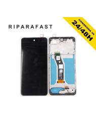 DISPLAY LCD CON FRAME PER MOTOROLA MOTO G04 XT2421 VETRO SCHERMO TOUCH SCREEN
