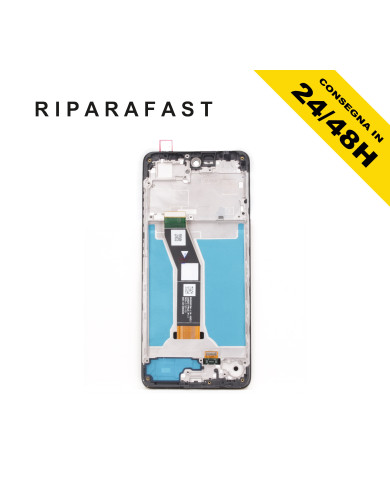 DISPLAY LCD CON FRAME PER MOTOROLA MOTO G04 XT2421 VETRO SCHERMO TOUCH SCREEN